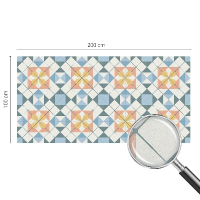 Vinduesfolie med mønster til afskærmning Farverig symmetri