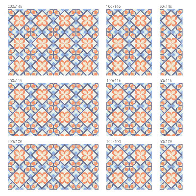 Mælkehvid vinduesfolie med motiv Blomstermønster