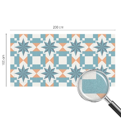 Vinduesfolie mod indkig med glasmaleri Blå stjerner