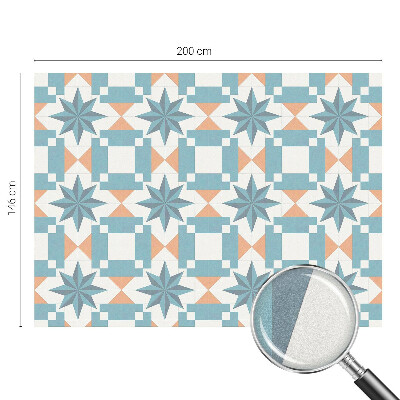 Vinduesfolie mod indkig med glasmaleri Blå stjerner