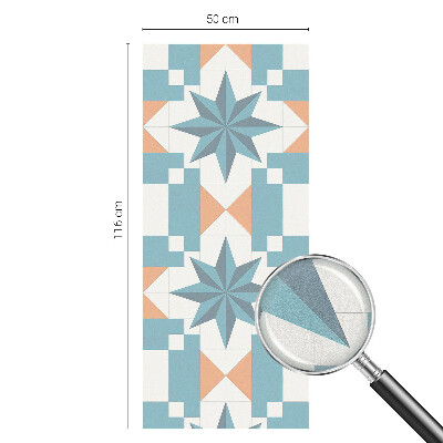 Vinduesfolie mod indkig med glasmaleri Blå stjerner