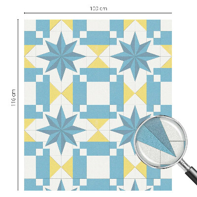 Selvklæbende vinduesfolie Blå stjerner