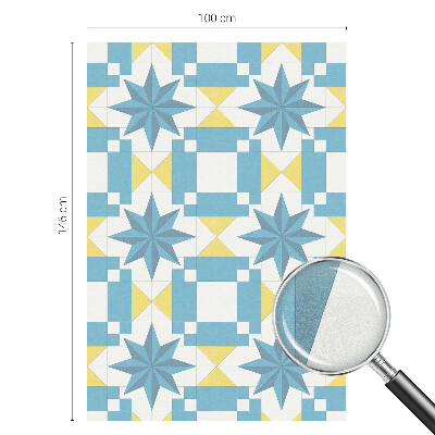 Selvklæbende vinduesfolie Blå stjerner