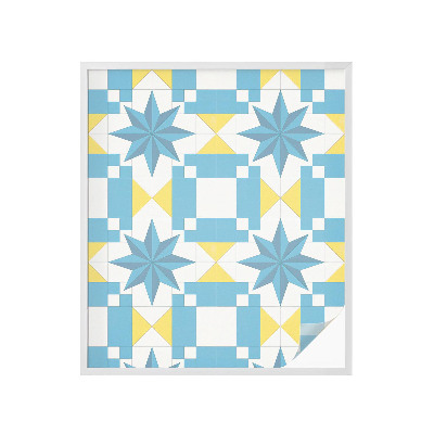 Selvklæbende vinduesfolie Blå stjerner