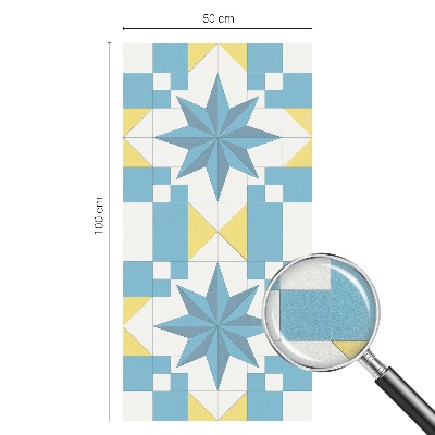 Selvklæbende vinduesfolie Blå stjerner