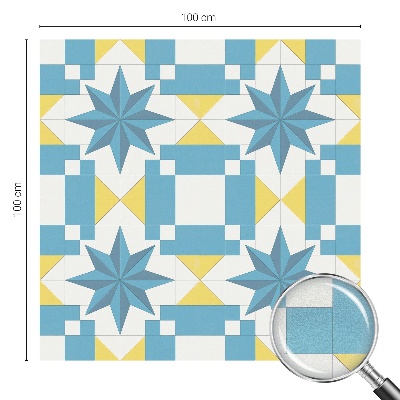 Selvklæbende vinduesfolie Blå stjerner