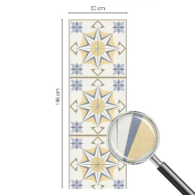 Vinduesfolie mod indkig med glasmaleri Geometriske stjerner