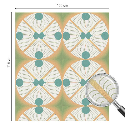 Vinduesfolie med mønster til afskærmning Geometrisk harmoni