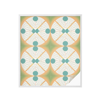 Vinduesfolie med mønster til afskærmning Geometrisk harmoni