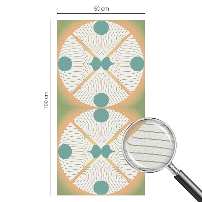 Vinduesfolie med mønster til afskærmning Geometrisk harmoni