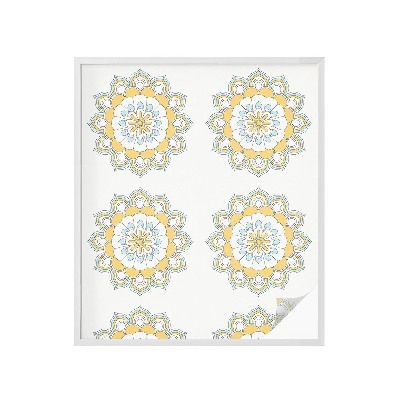 Vinduesfolie med mønster til afskærmning Farverige mandalaer