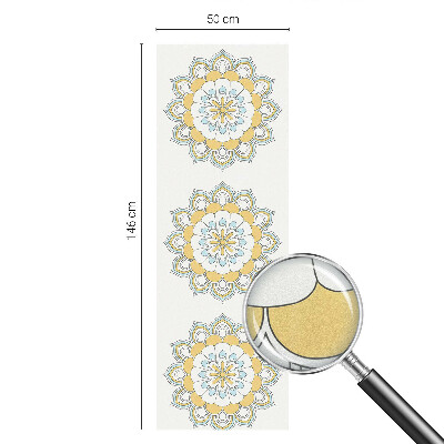 Vinduesfolie med mønster til afskærmning Farverige mandalaer