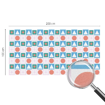 Mælkehvid vinduesfolie med motiv Abstrakte mønstre