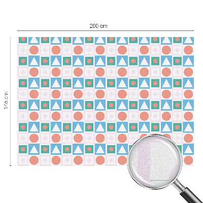 Mælkehvid vinduesfolie med motiv Abstrakte mønstre