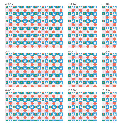 Mælkehvid vinduesfolie med motiv Abstrakte mønstre