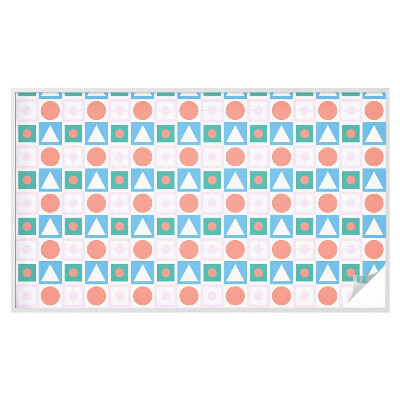 Mælkehvid vinduesfolie med motiv Abstrakte mønstre