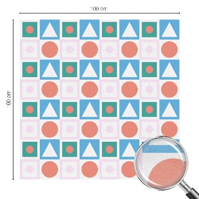Mælkehvid vinduesfolie med motiv Abstrakte mønstre