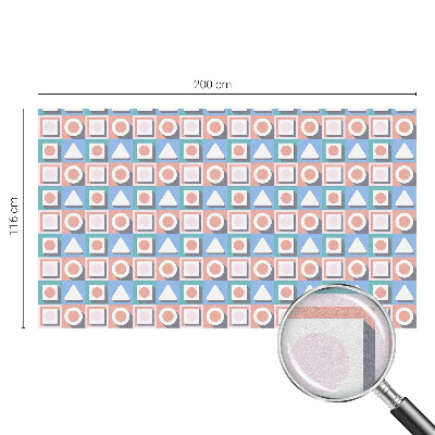 Dekorationsfolie til vindue mod indkig Geometriske mønstre