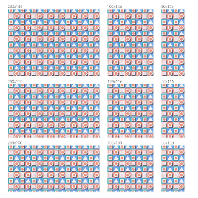 Dekorationsfolie til vindue mod indkig Geometriske mønstre