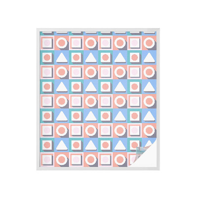 Dekorationsfolie til vindue mod indkig Geometriske mønstre