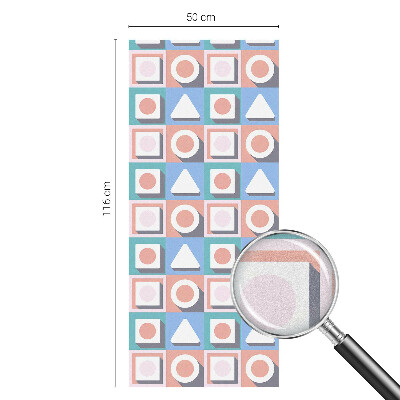 Dekorationsfolie til vindue mod indkig Geometriske mønstre