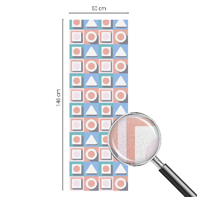 Dekorationsfolie til vindue mod indkig Geometriske mønstre