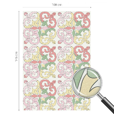 Selvklæbende vinduesfolie Blomsterornamenter