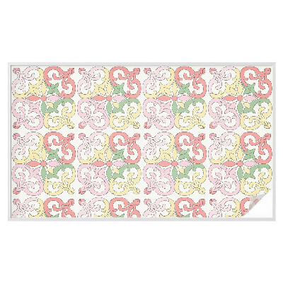 Selvklæbende vinduesfolie Blomsterornamenter