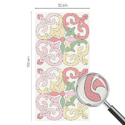 Selvklæbende vinduesfolie Blomsterornamenter