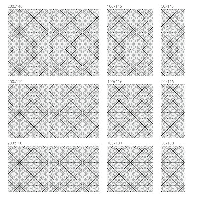 Selvklæbende vinduesfolie Geometriske mønstre