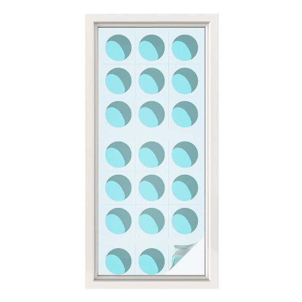 Vinduesfolie mod indkig med glasmaleri Moderne hjul