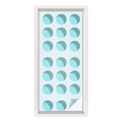 Vinduesfolie mod indkig med glasmaleri Moderne hjul