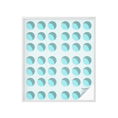 Vinduesfolie mod indkig med glasmaleri Moderne hjul