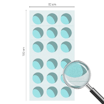 Vinduesfolie mod indkig med glasmaleri Moderne hjul