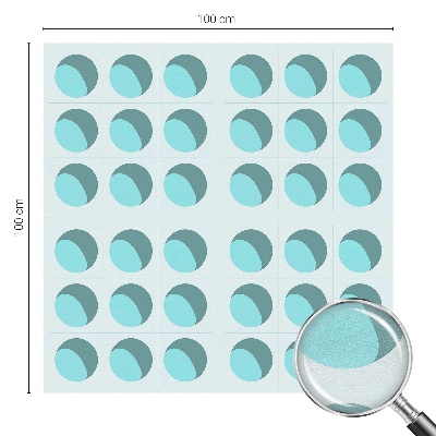 Vinduesfolie mod indkig med glasmaleri Moderne hjul