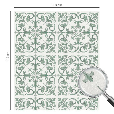 Vinduesfolie med mønster til afskærmning Plantepynt