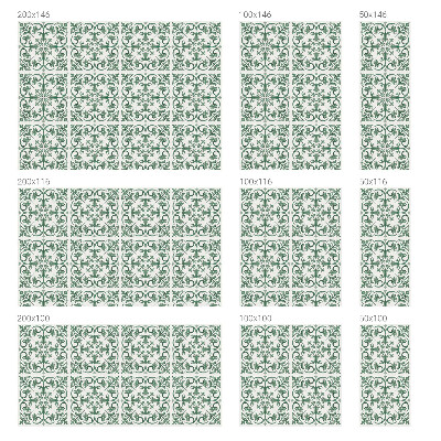 Vinduesfolie med mønster til afskærmning Plantepynt