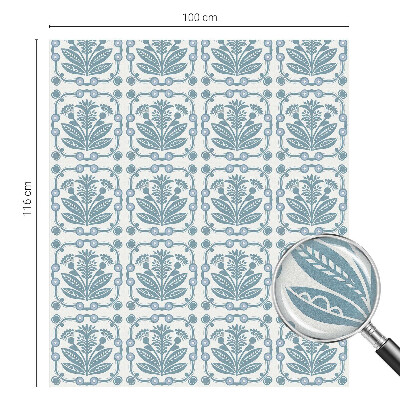 Dekorationsfolie til vindue mod indkig Blomstermønster