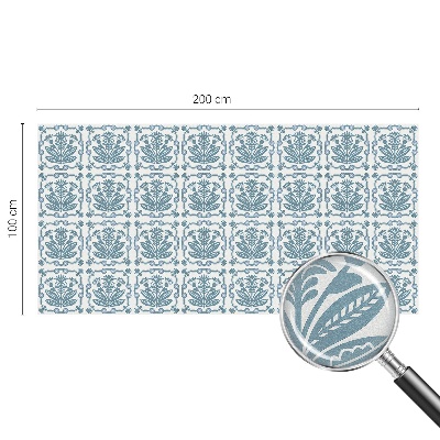 Dekorationsfolie til vindue mod indkig Blomstermønster