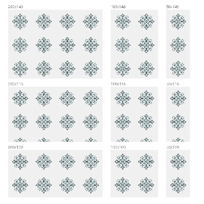 Mælkehvid vinduesfolie med motiv Klassisk ornament