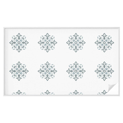 Mælkehvid vinduesfolie med motiv Klassisk ornament