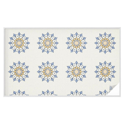 Vinduesfolie mod indkig med glasmaleri Dekorativ mandala