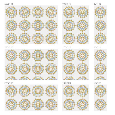 Vinduesfolie med mønster til afskærmning Boho mandalaer