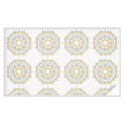 Vinduesfolie med mønster til afskærmning Boho mandalaer