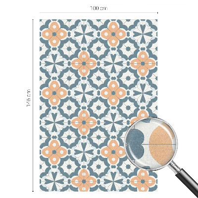 Vinduesfolie mod indkig med glasmaleri Mosaikblomster