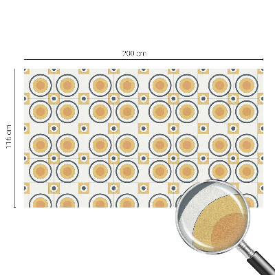 Selvklæbende vinduesfolie Retro cirkler