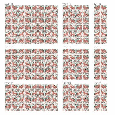 Selvklæbende vinduesfolie Farverige heste