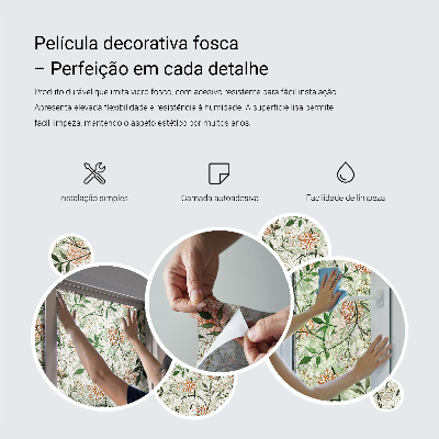 Selvklæbende vinduesfolie Farverige heste