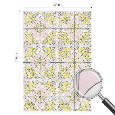 Dekorationsfolie til vindue mod indkig Abstrakte blomster