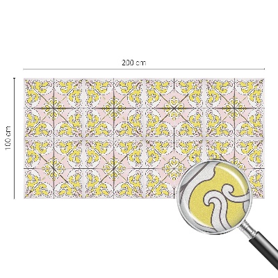 Dekorationsfolie til vindue mod indkig Abstrakte blomster